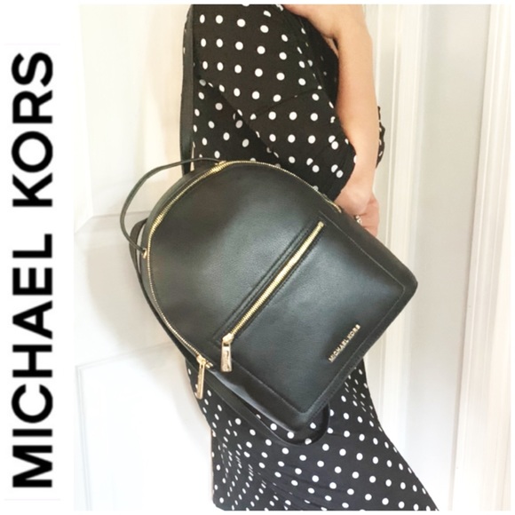 NWT authentic MK genuine pebble leather backpack - Picture 3 of 9